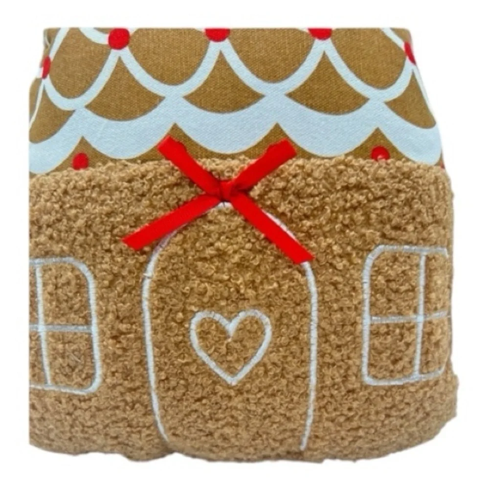 NWT-GINGERBREAD HOUSE PILLOW-BY WOMEN OWNED